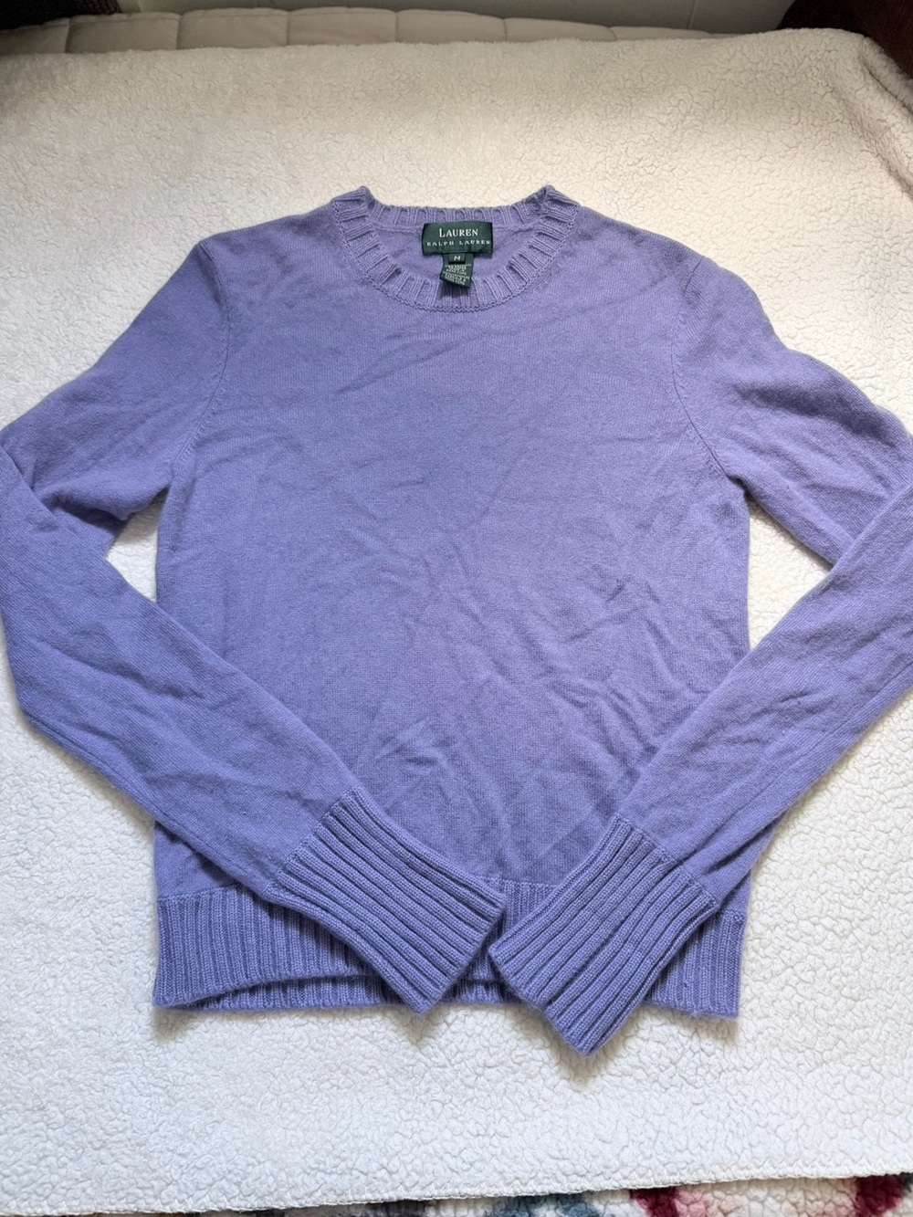 Ralph Lauren Women's Lavender Crewneck Sweater